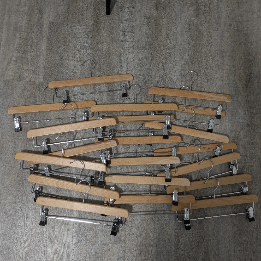Ted Baker Natural Wood Skirt And Pants Hangers 20 Count